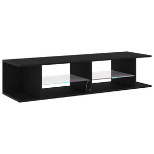 Ντουλάπι TV 135 x 39 x 30 εκ Μαύρη Οξυά Επεξεργασμένο Ξύλο