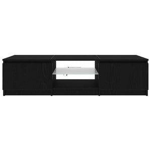 Ντουλάπι TV Μαύρη Οξυά 140 x 38,5 x 36 εκ. Επεξεργασμένο ξύλο - Pakobazaar