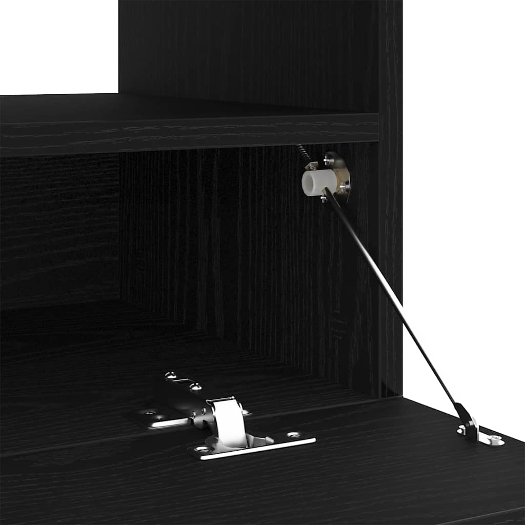 Ντουλάπι TV Μαύρη Οξυά 80 x 35 x 40 εκ Επεξεργασμένο ξύλο - Pakobazaar