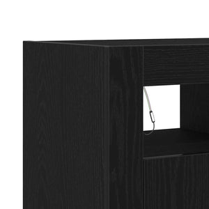 Πλαϊνό γραφείο Μαύρη Οξυά 80 x 35 x 75 cm Επεξεργασμένο ξύλο - Pakobazaar