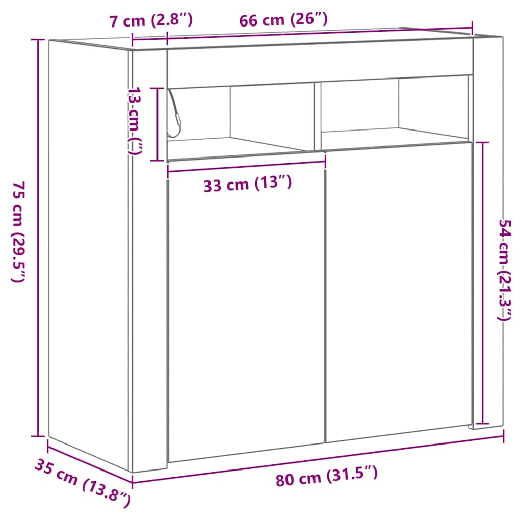 Πλαϊνό γραφείο Μαύρη Οξυά 80 x 35 x 75 cm Επεξεργασμένο ξύλο - Pakobazaar