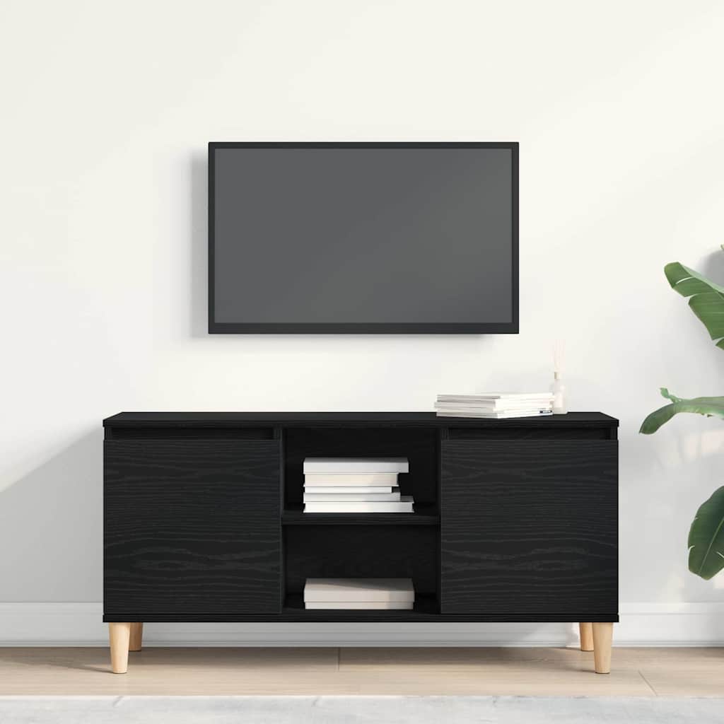 Ντουλάπι TV Μαύρη Οξυά 102 x 35 x 50 εκ. Επεξεργασμένο ξύλο - Pakobazaar