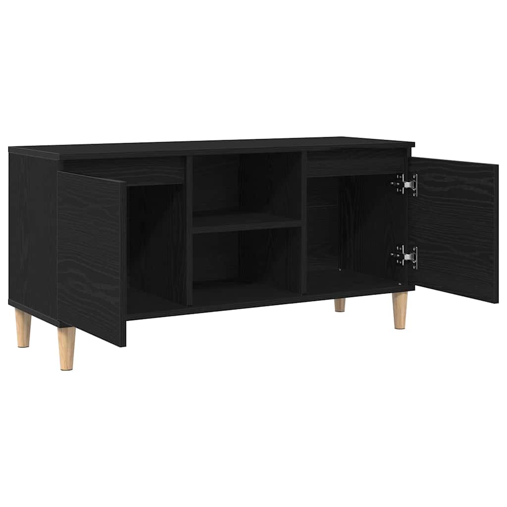 Ντουλάπι TV Μαύρη Οξυά 102 x 35 x 50 εκ. Επεξεργασμένο ξύλο - Pakobazaar