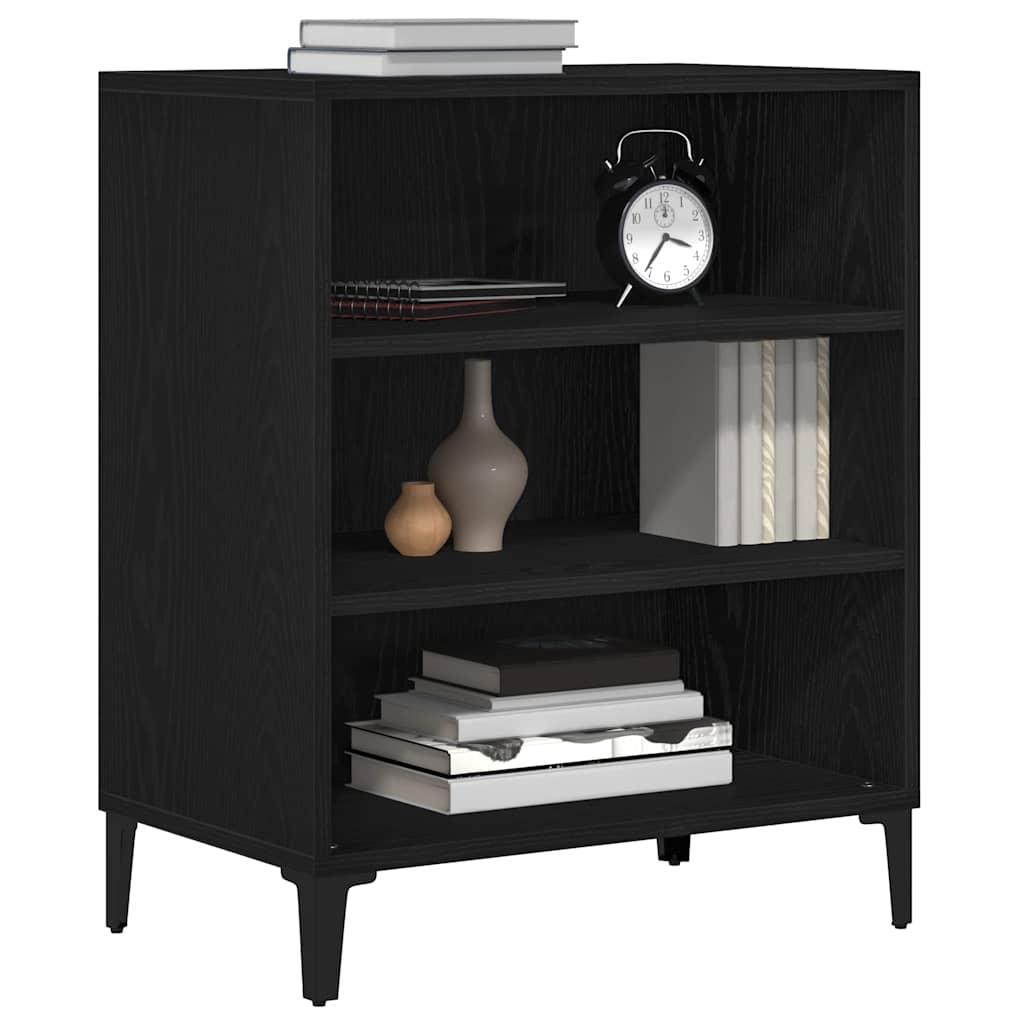 Πλαϊνό γραφείο Μαύρη Οξυά 57 x 35 x 70 εκ Επεξεργασμένο ξύλο