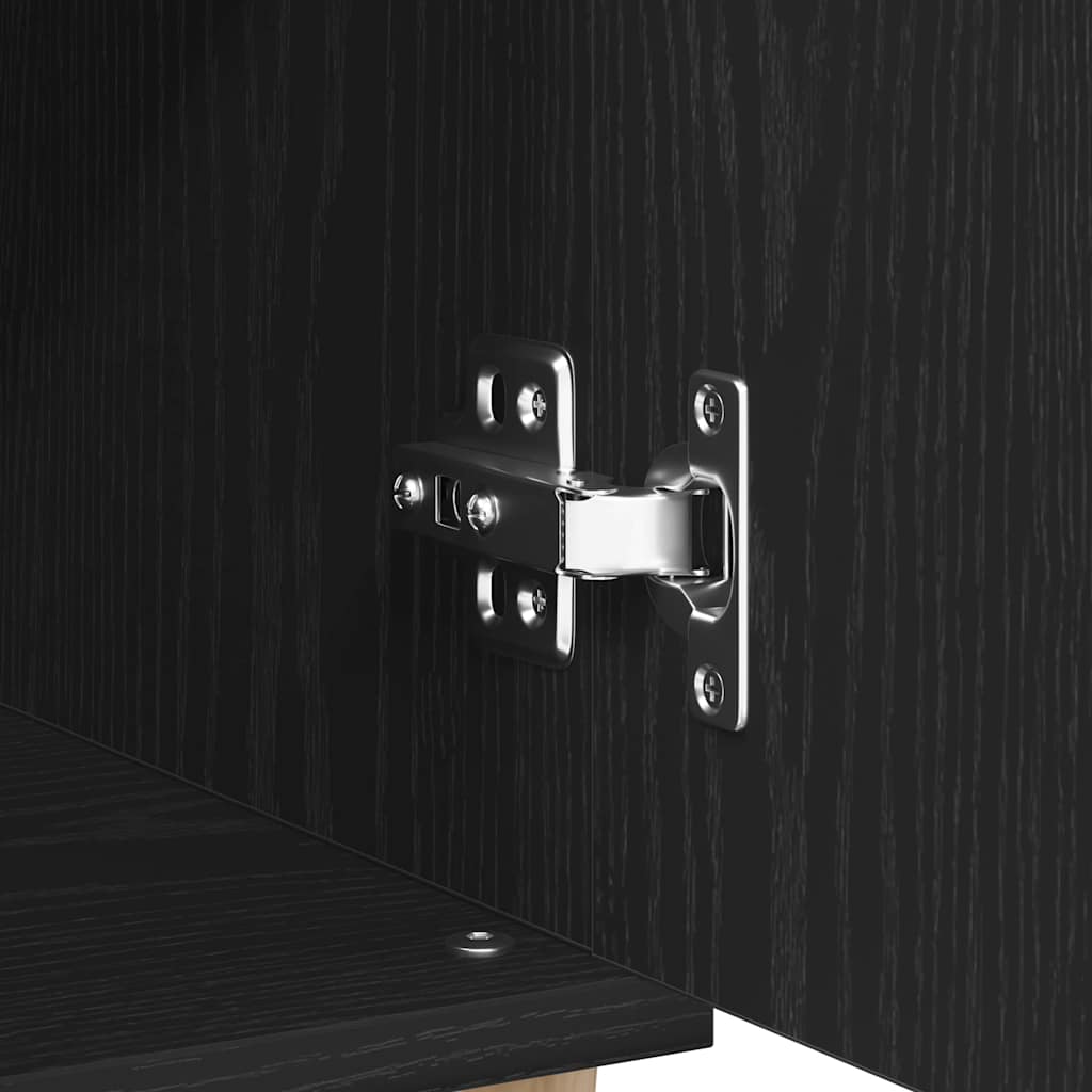Πλαϊνό γραφείο Μαύρη Οξυά 60 x 35 x 70 cm Επεξεργασμένο ξύλο