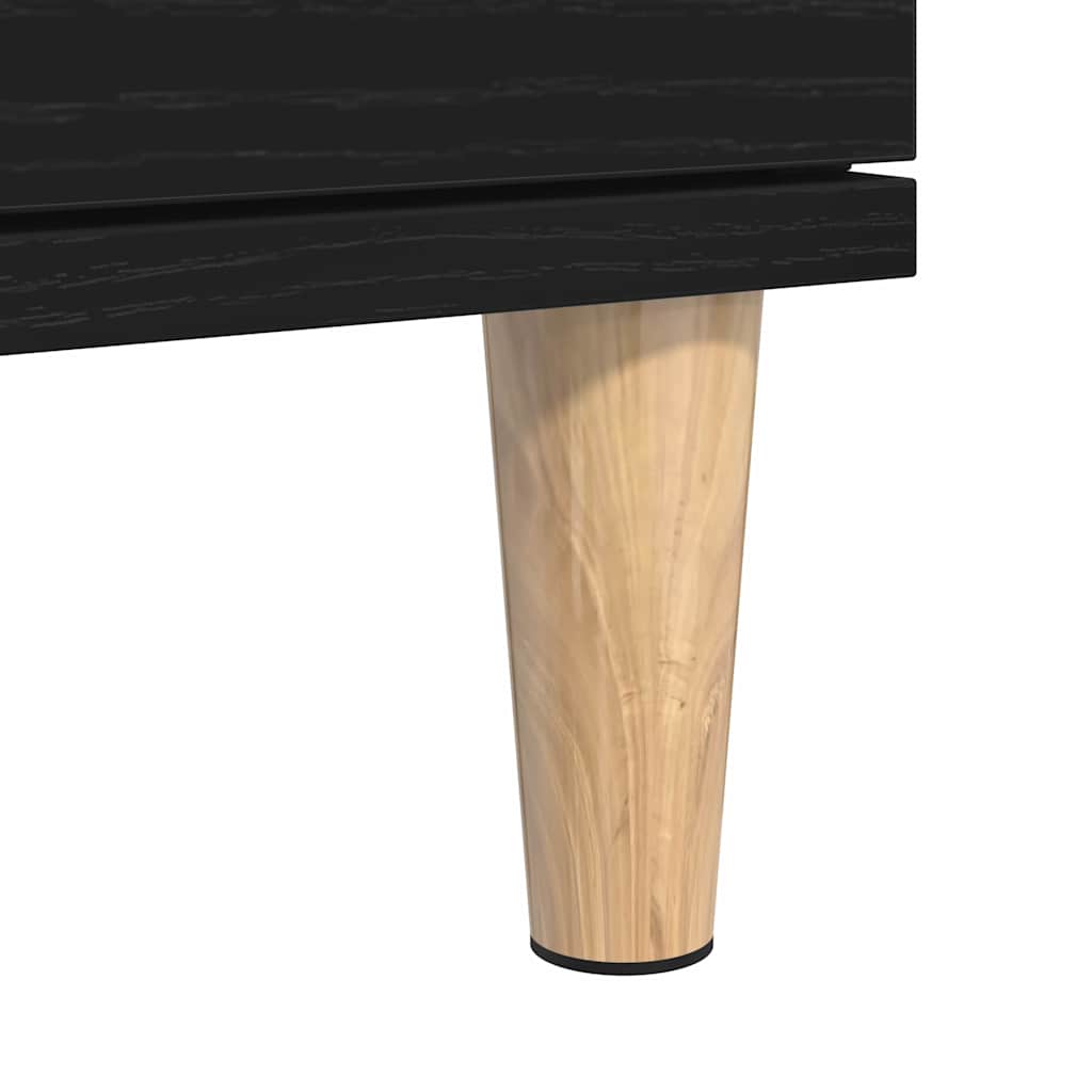 Πλαϊνό γραφείο Μαύρη Οξυά 60 x 35 x 70 cm Επεξεργασμένο ξύλο - Pakobazaar