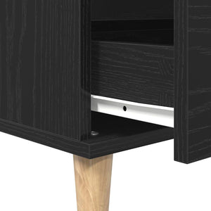 Πλαϊνό γραφείο Μαύρη Οξυά 60 x 35 x 70 cm Επεξεργασμένο ξύλο - Pakobazaar