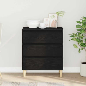 Πλαϊνό γραφείο Μαύρη Οξυά 60 x 35 x 70 cm Επεξεργασμένο ξύλο - Pakobazaar