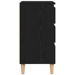 Πλαϊνό γραφείο Μαύρη Οξυά 60 x 35 x 70 cm Επεξεργασμένο ξύλο - Pakobazaar