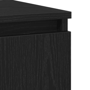 Πλαϊνό γραφείο Μαύρη Οξυά 60 x 35 x 70 cm Επεξεργασμένο ξύλο - Pakobazaar