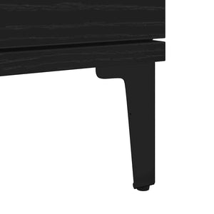 Πλαϊνό γραφείο Μαύρη Οξυά 60 x 35 x 70 cm Επεξεργασμένο ξύλο - Pakobazaar