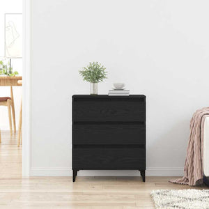 Πλαϊνό γραφείο Μαύρη Οξυά 60 x 35 x 70 cm Επεξεργασμένο ξύλο - Pakobazaar