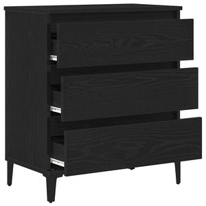 Πλαϊνό γραφείο Μαύρη Οξυά 60 x 35 x 70 cm Επεξεργασμένο ξύλο - Pakobazaar