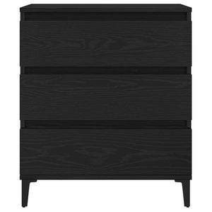 Πλαϊνό γραφείο Μαύρη Οξυά 60 x 35 x 70 cm Επεξεργασμένο ξύλο - Pakobazaar