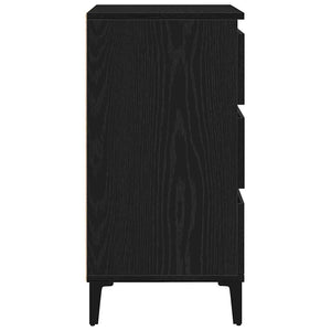 Πλαϊνό γραφείο Μαύρη Οξυά 60 x 35 x 70 cm Επεξεργασμένο ξύλο - Pakobazaar