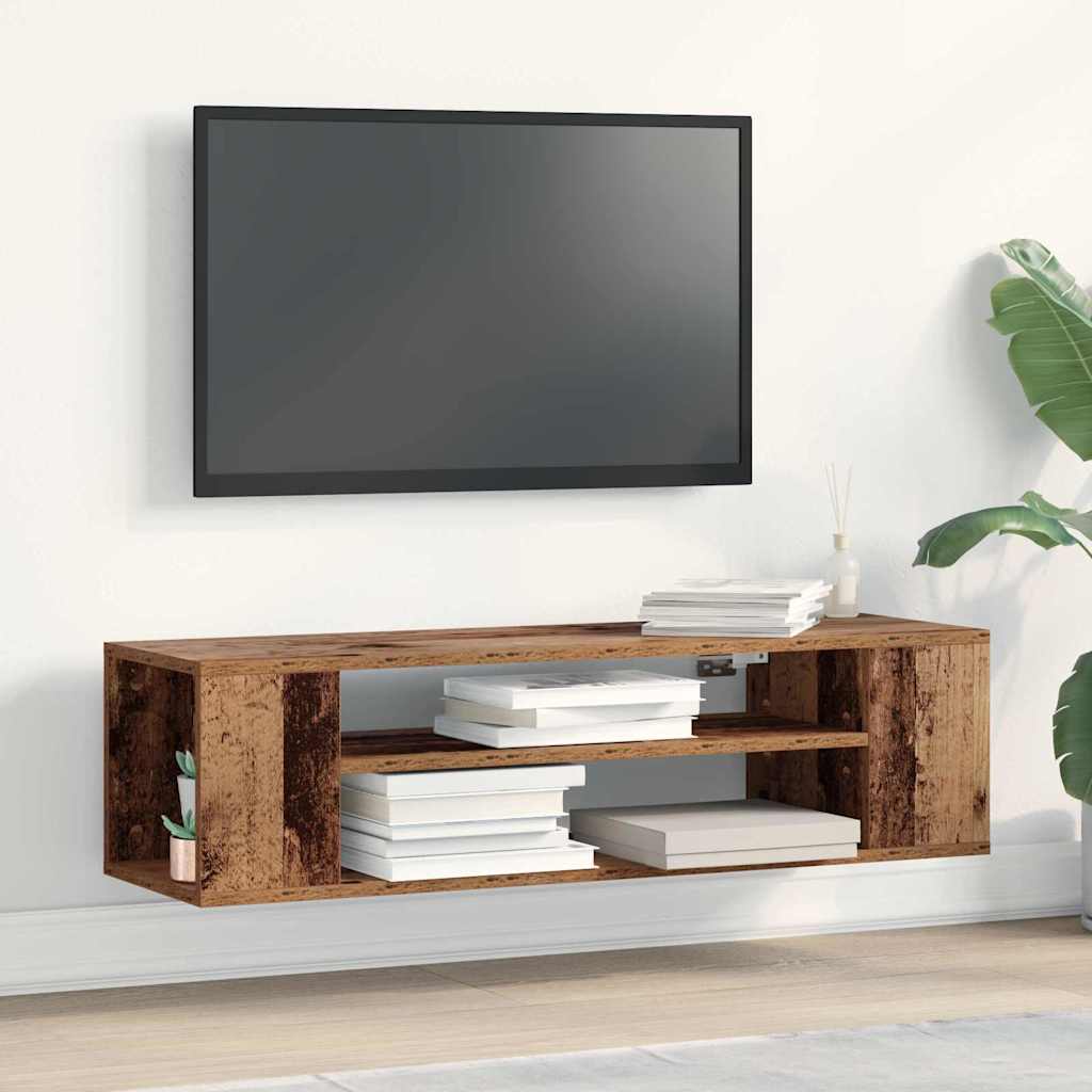 Ντουλάπι TV Παλαιό ξύλο 100 x 30 x 26,5 εκ Επεξεργασμένο ξύλο