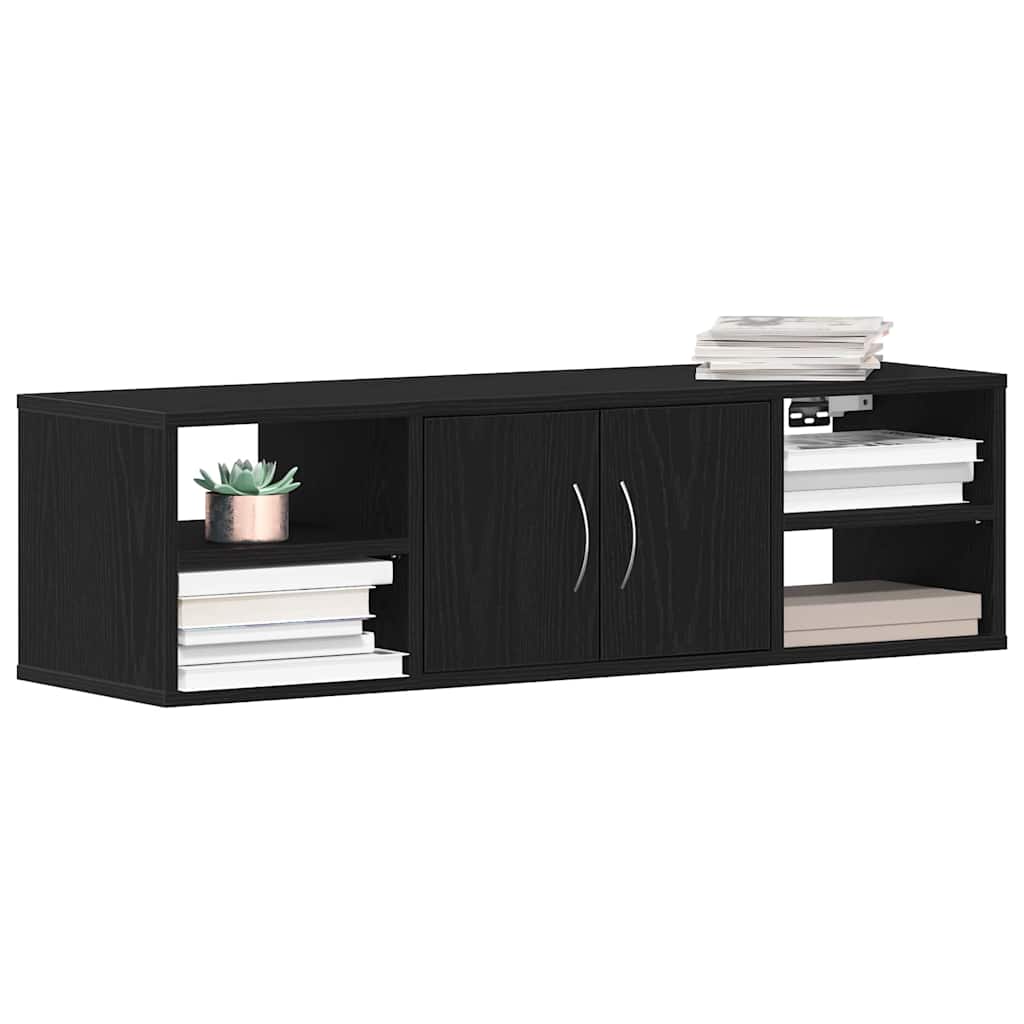 Ράφι Τοίχου Μαύρη Οξυά 102 x 30 x 29 εκ Επεξεργασμένο ξύλο - Pakobazaar