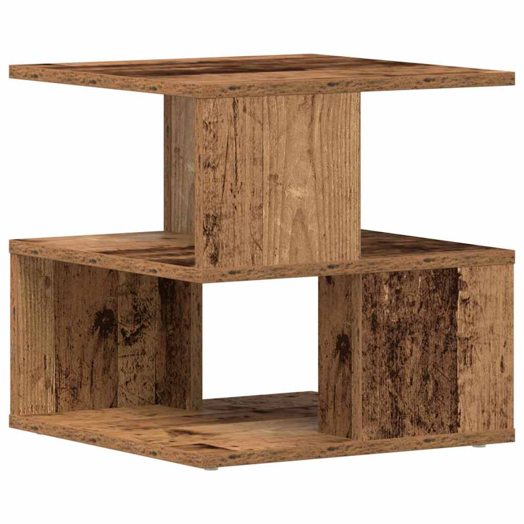 Τραπεζάκι Πλευράς Παλιό Ξύλο 40 x 40 x 40 cm Επεξεργασμένο Ξύλο - Pakobazaar