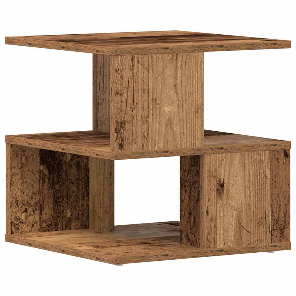 Τραπεζάκι Πλευράς Παλιό Ξύλο 40 x 40 x 40 cm Επεξεργασμένο Ξύλο - Pakobazaar