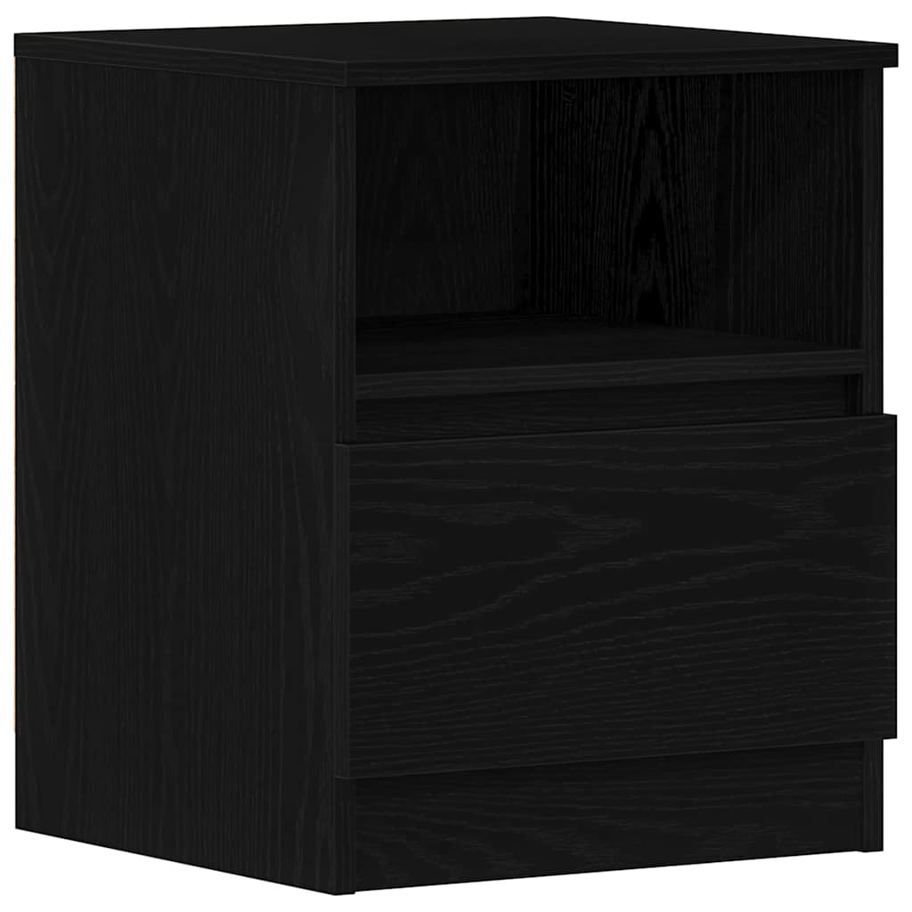 Κομοδίνο Μαύρη Οξυά 40 x 40 x 50 cm Επεξεργασμένο ξύλο