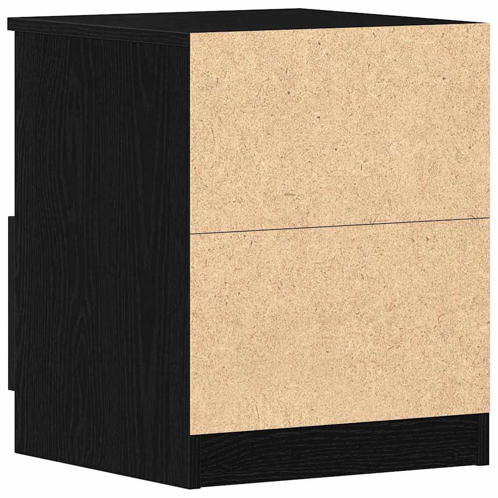 Κομοδίνο Μαύρη Οξυά 40 x 40 x 50 cm Επεξεργασμένο ξύλο