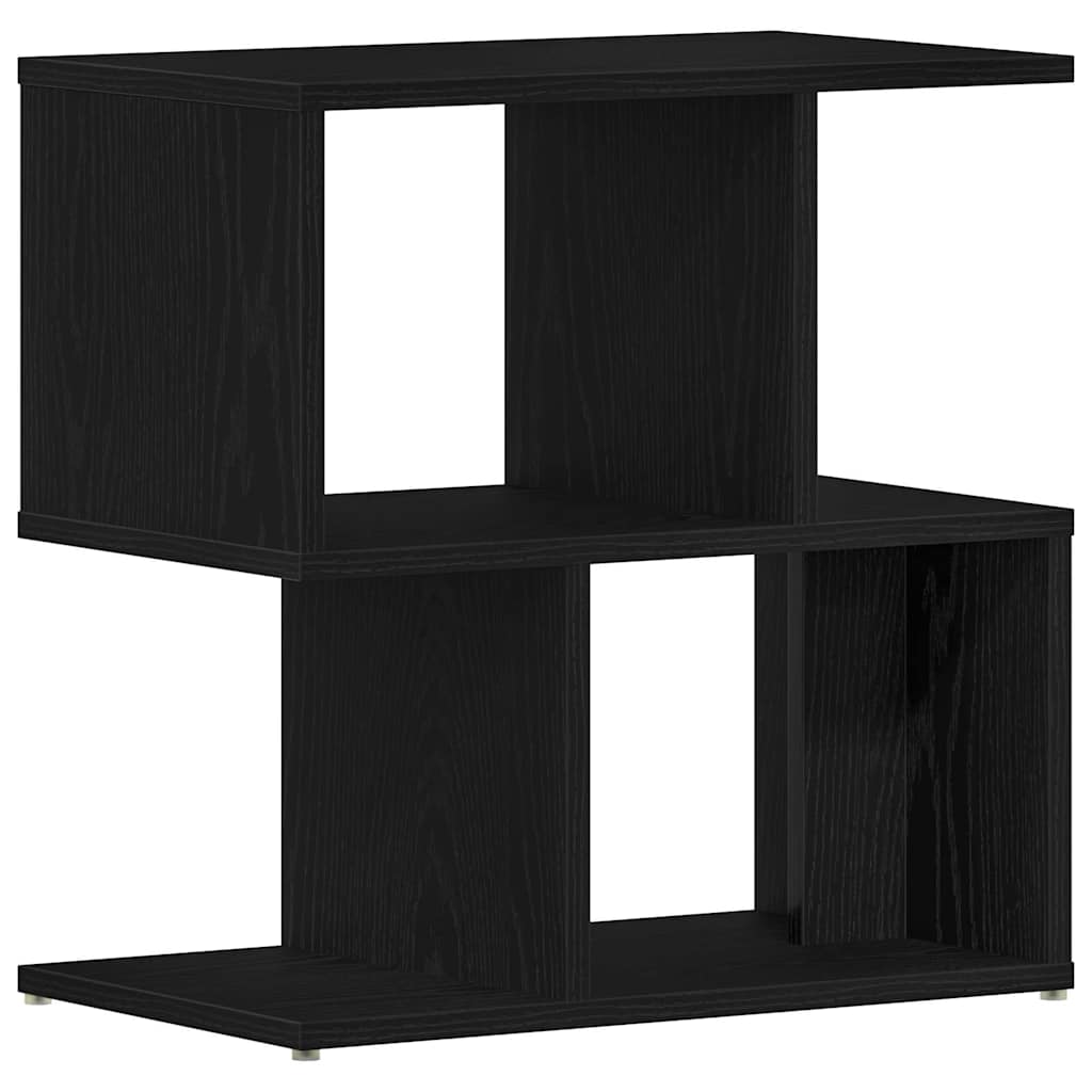 Κομοδίνο 2 pcs Μαύρη Οξυά 50 x 30 x 51,5 εκ. Επεξεργασμένο ξύλο