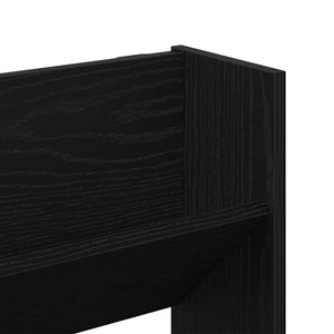 Ντουλάπα Παπουτσιών με ράφι Μαύρη Οξυά 80 x 18 x 90 εκ - Pakobazaar