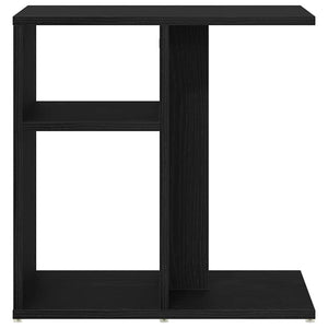 Τραπεζάκι Πλευράς Μαύρη Οξυά 50 x 30 x 50 cm Επεξεργασμένο ξύλο - Pakobazaar