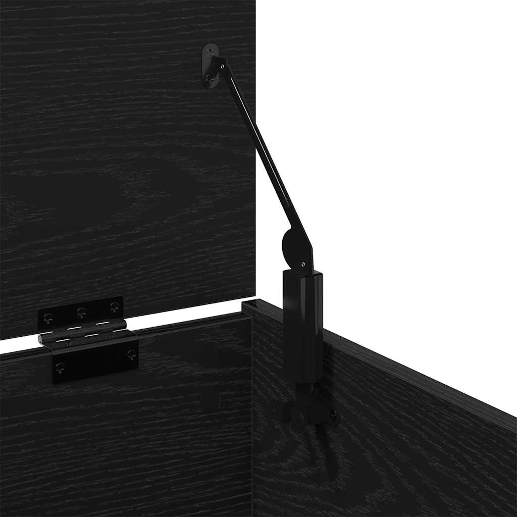 Κουτί αποθήκευσης Μαύρη Οξυά 84 x 42 x 46 cm Επεξεργασμένο ξύλο - Pakobazaar