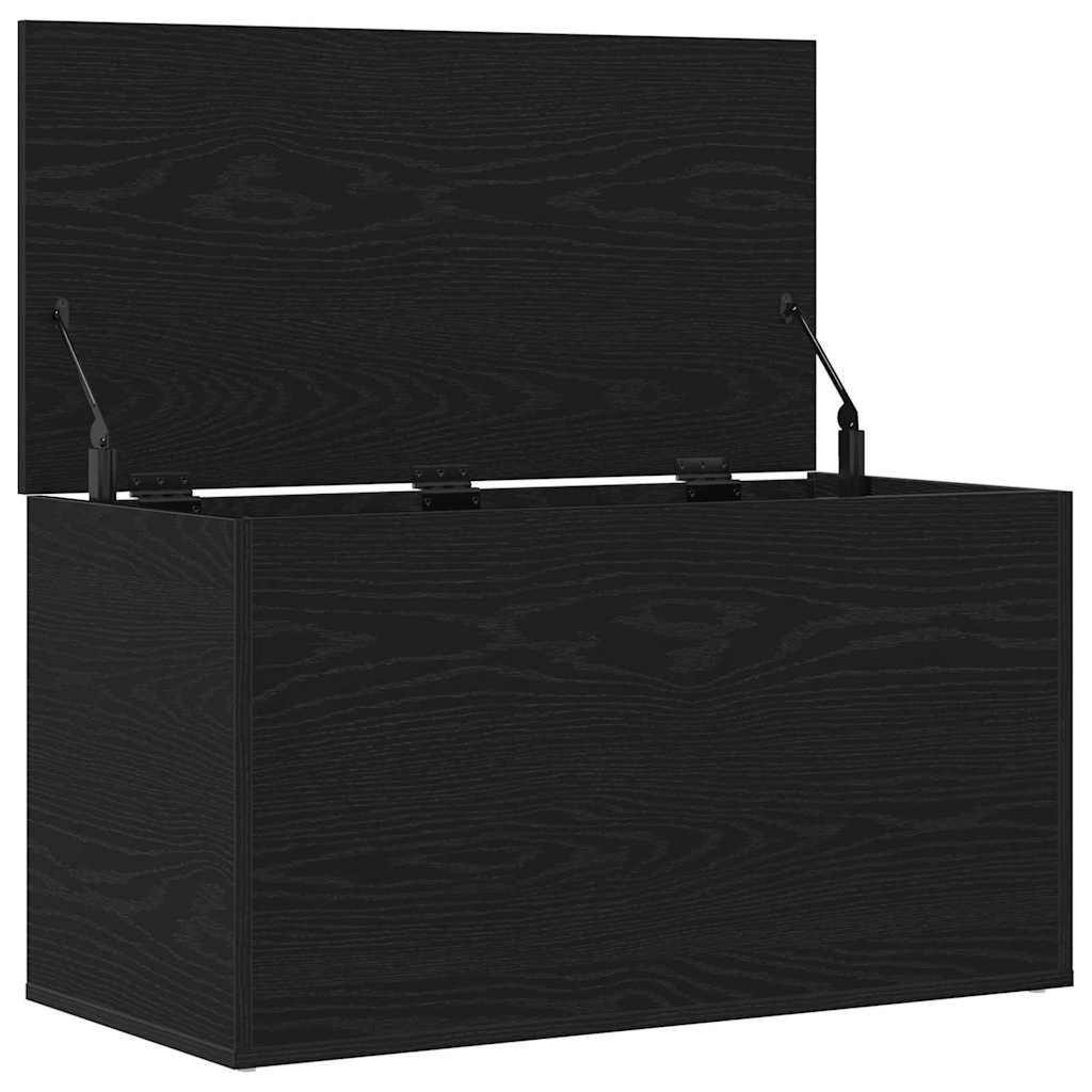 Κουτί αποθήκευσης Μαύρη Οξυά 84 x 42 x 46 cm Επεξεργασμένο ξύλο - Pakobazaar