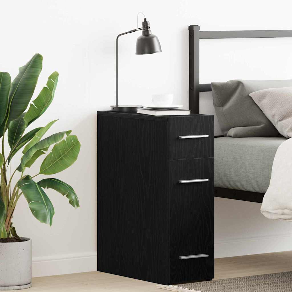 Φαρμακείο Μαύρη δρυς 20 x 45.5 x 60 εκ. Επεξεργασμένο ξύλο