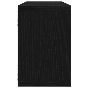 Ράφια Τοίχου με ράφι Επιτοίχιο 4 pcs Μαύρη Οξυά 60 x 15 x 23 cm - Pakobazaar