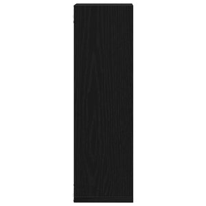 Ράφι Τοίχου 2 pcs Μαύρη Οξυά 50 x 15 x 85 εκ Επεξεργασμένο ξύλο - Pakobazaar