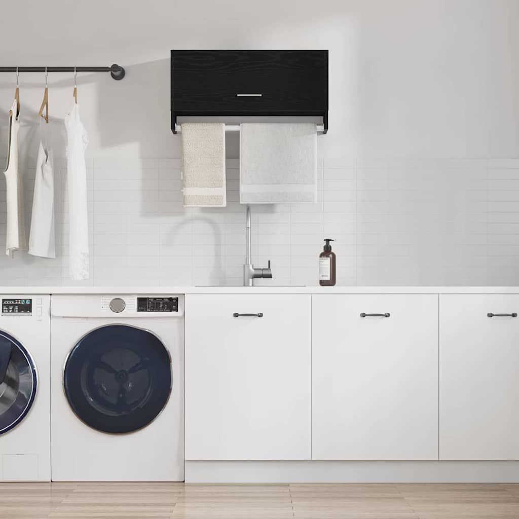 Ντουλάπι Μαύρη Οξυά 70 x 32,5 x 35 cm Επεξεργασμένο ξύλο