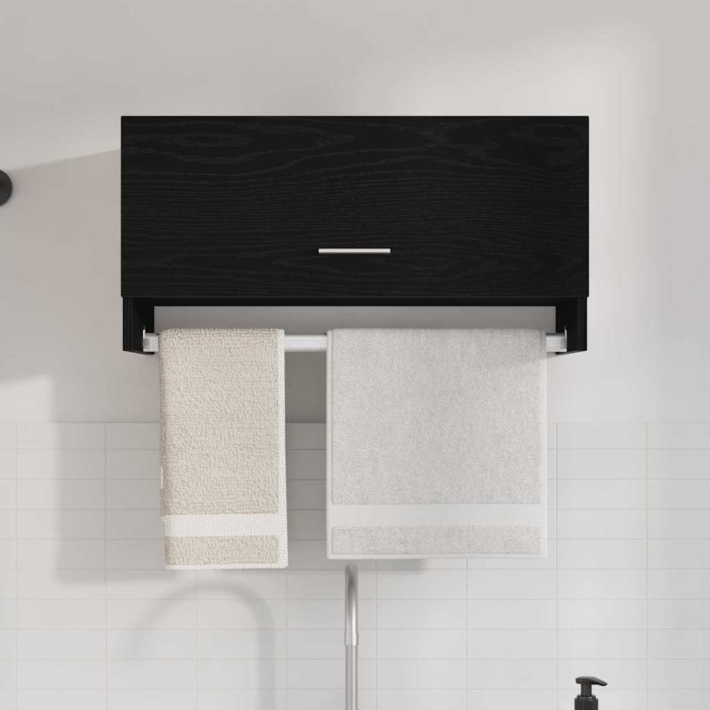 Ντουλάπι Μαύρη Οξυά 70 x 32,5 x 35 cm Επεξεργασμένο ξύλο