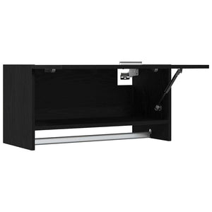 Ντουλάπι Μαύρη Οξυά 70 x 32,5 x 35 cm Επεξεργασμένο Ξύλο