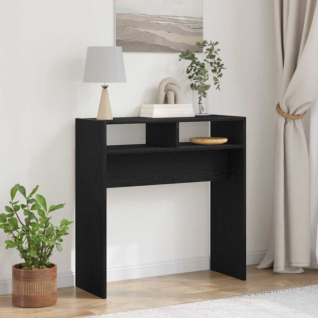 Τραπέζι κονσόλας Μαύρη Οξυά 78 x 30 x 80 εκ. Επεξεργασμένο ξύλο