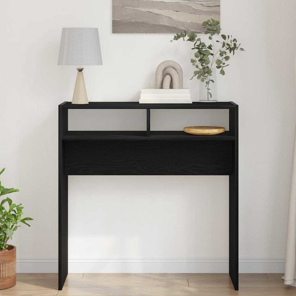 Τραπέζι κονσόλας Μαύρη Οξυά 78 x 30 x 80 εκ. Επεξεργασμένο ξύλο