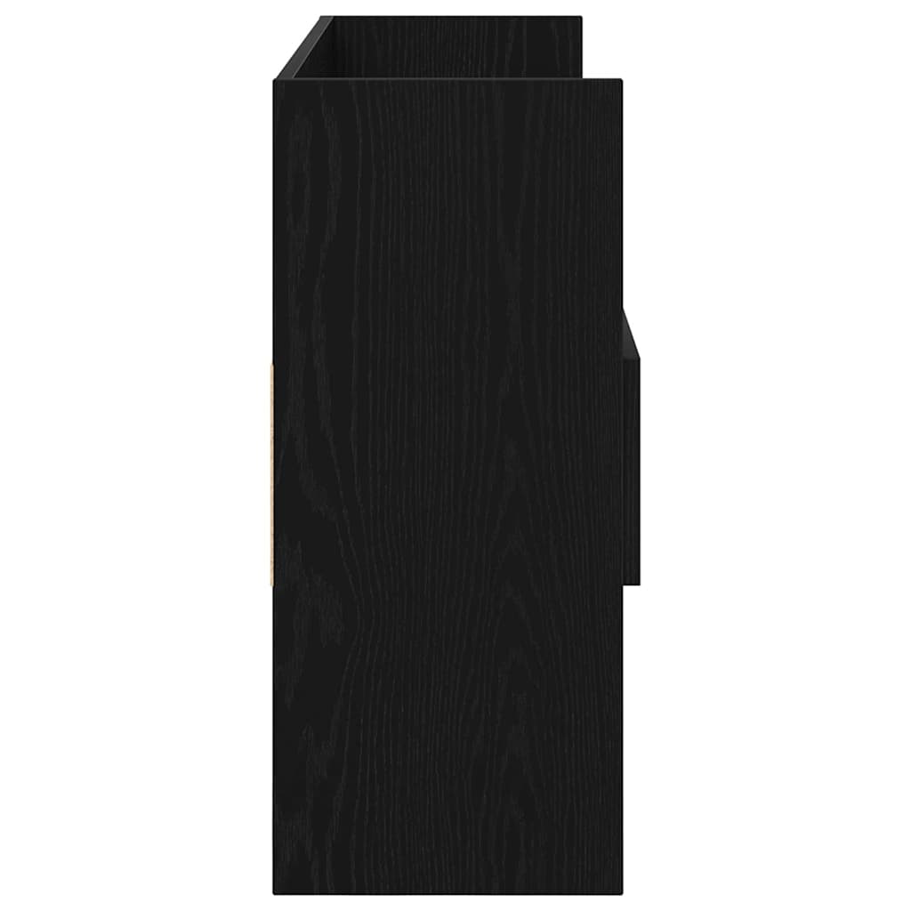 Πλαϊνό γραφείο Μαύρη Οξυά 105 x 30 x 70 εκ Επεξεργασμένο ξύλο