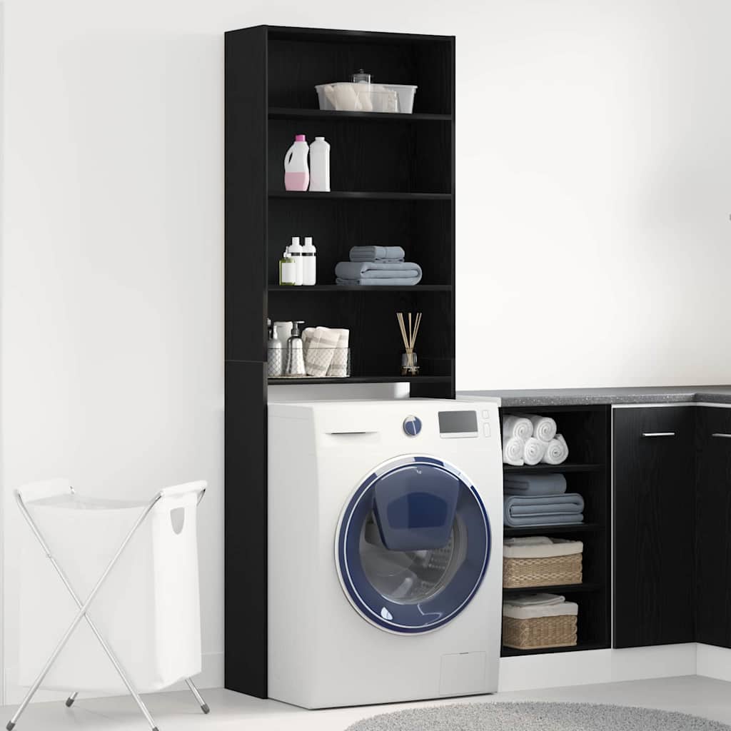 Ντουλάπα Πλυντηρίου Μαύρη Οξυά 64 x 24 x 190 εκ - Pakobazaar