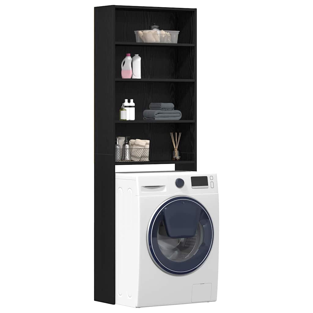 Ντουλάπα Πλυντηρίου Μαύρη Οξυά 64 x 24 x 190 εκ - Pakobazaar