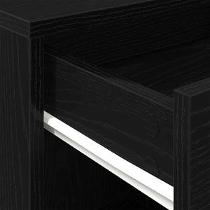 Ντουλάπι με ροδάκια με τροχούς Μαύρη δρυς 45 x 38 x 54 εκ - Pakobazaar