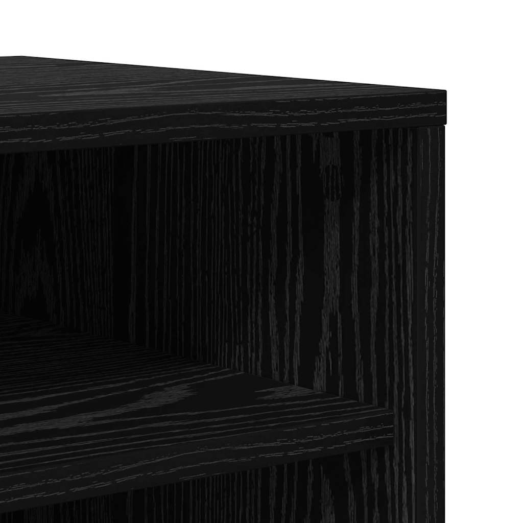 Ντουλάπα Παπουτσιών με ράφι Μαύρη Οξυά 60 x 35 x 92 cm
