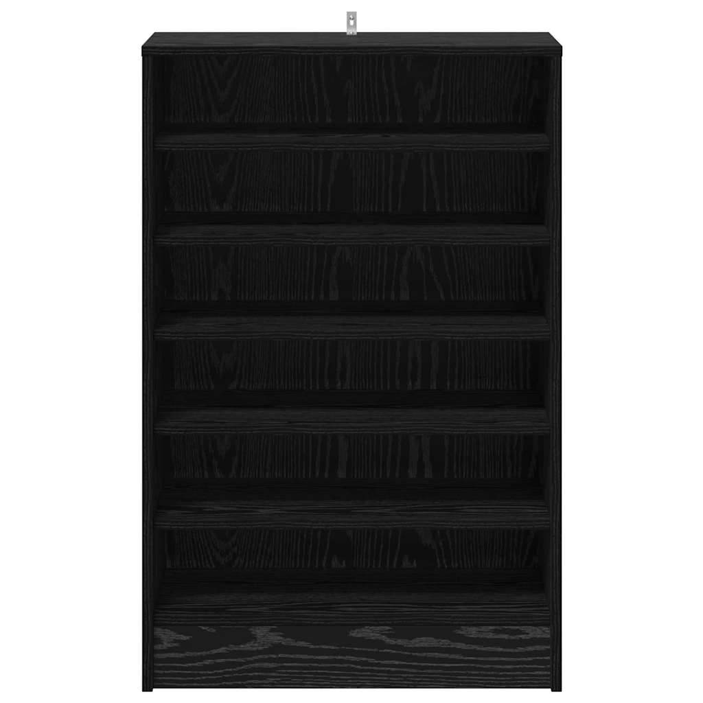 Ντουλάπα Παπουτσιών με ράφι Μαύρη Οξυά 60 x 35 x 92 cm