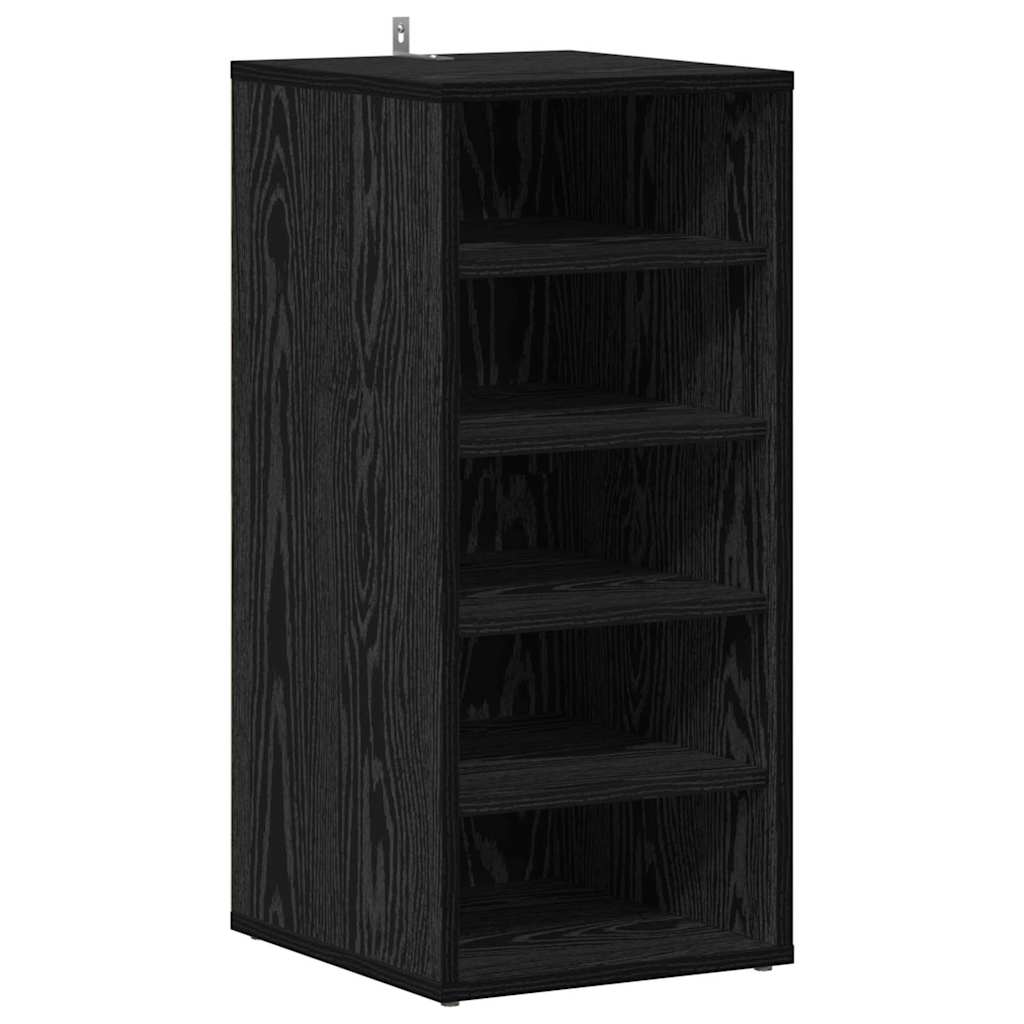 Ντουλάπα Παπουτσιών με ράφι 2 pcs Μαύρη Οξυά 32 x 35 x 70 εκ