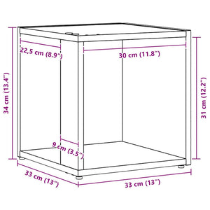Γωνιακά ράφια Μαύρη Οξυά 33 x 33 x 34,5 cm Επεξεργασμένο ξύλο - Pakobazaar