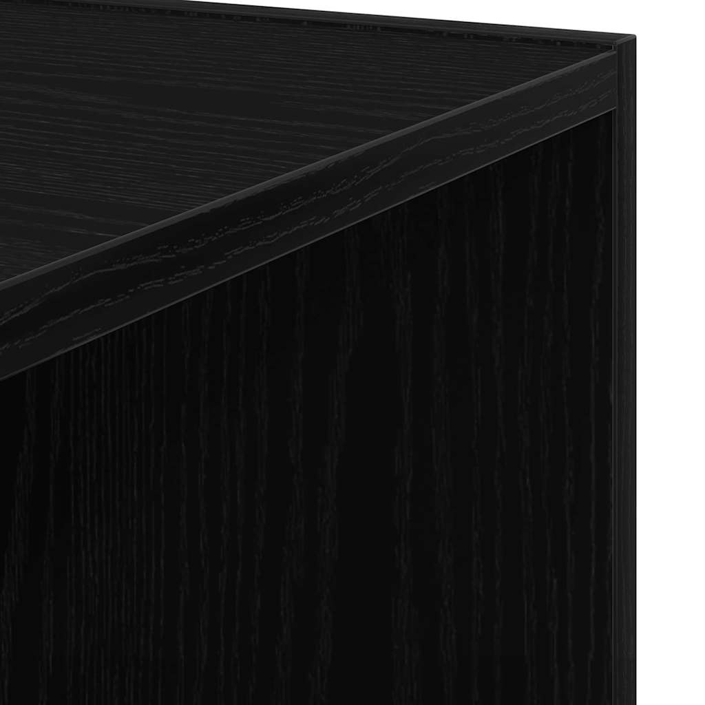 Γωνιακά ράφια 33 x 33 x 100 cm Επεξεργασμένο Ξύλο Μαύρη Δρυς