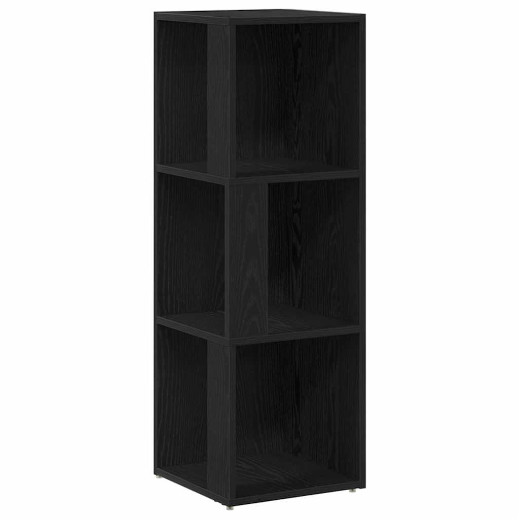 Γωνιακά ράφια 33 x 33 x 100 cm Επεξεργασμένο Ξύλο Μαύρη Δρυς
