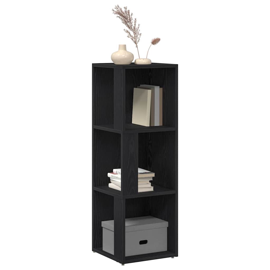 Γωνιακά ράφια 33 x 33 x 100 cm Επεξεργασμένο Ξύλο Μαύρη Δρυς