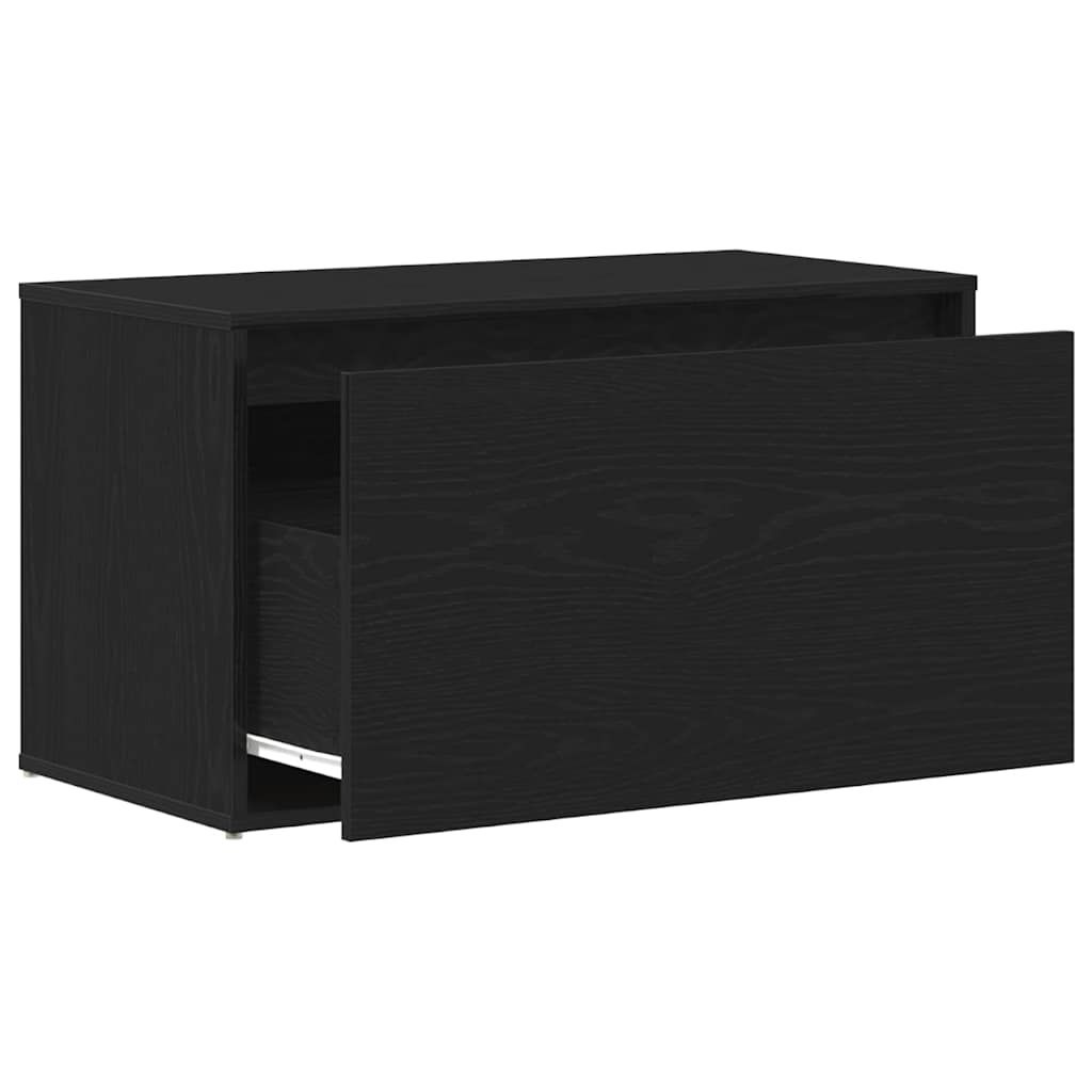 Παγκάκι Χαλωρίου Μαύρη Οξυά 80 x 40 x 45 εκ. Επεξεργασμένο ξύλο